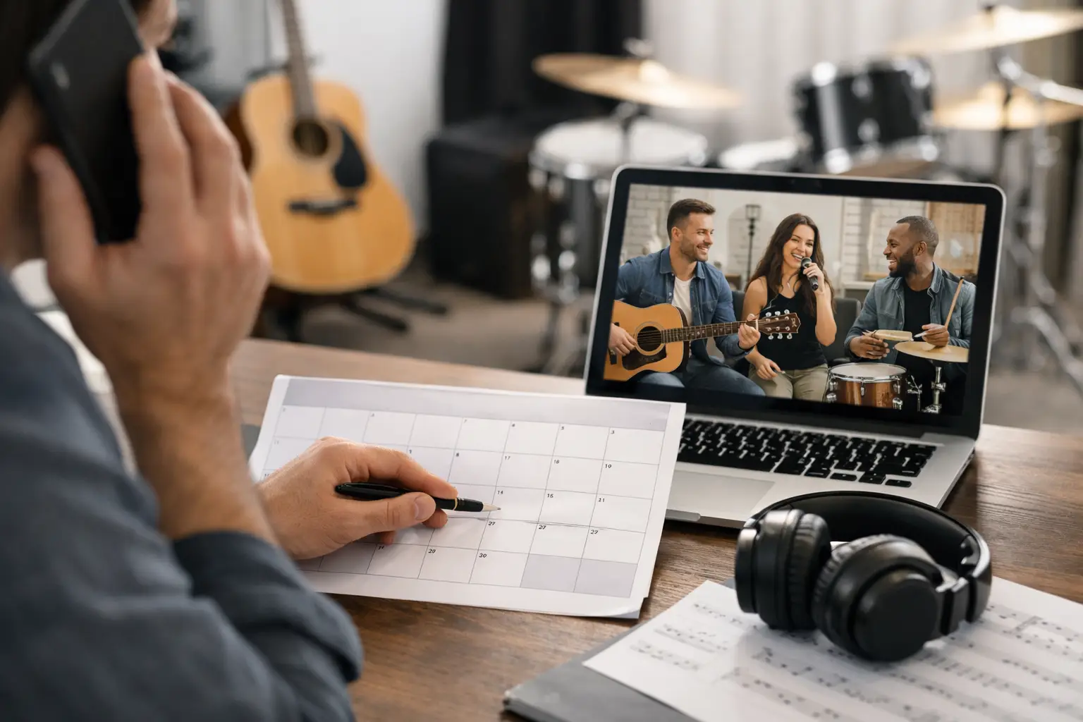 Confirmer une date selon l’effectif musical