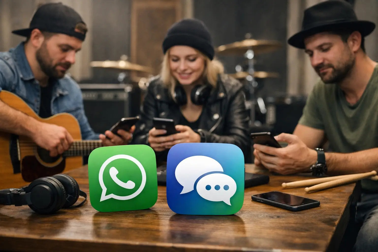 Remplacer WhatsApp dans un groupe de musique